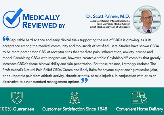 This is an example of CBD branding located on product page to promote support and encourage consumer trust.