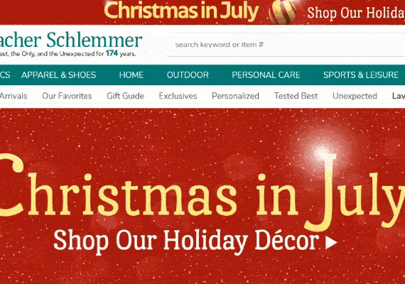 Marketing creative in our primary full-width slider on our homepage.