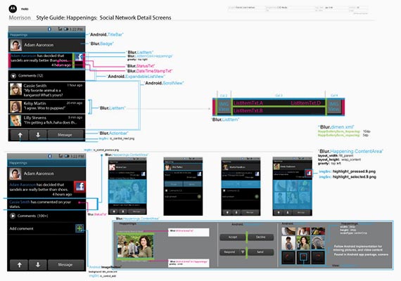 During  2008 to 2009, I was responsible for communicating layout media to mobile developers using these style guides.