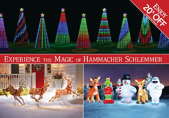 We worked with a third-party vendor that targeted potential customers to send promotional postcards. This is the front and back of one advertising our holiday decor.